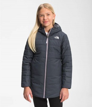 Dětské Parkas The North Face Reversible Mossbud Swirl Šedé | JHIOGKS-09