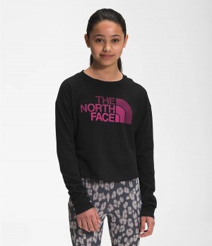 Dětské T-Shirts The North Face Long Sleeve Graphic Černé | WXHVUCK-90
