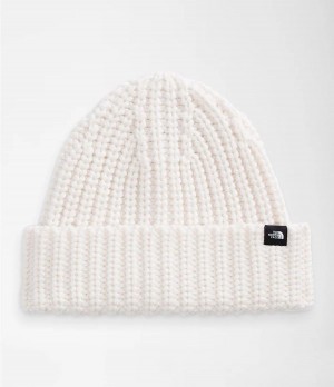 Pánské Beanies The North Face Chunky-Knit Watchman Bílé | AUNSFEV-48