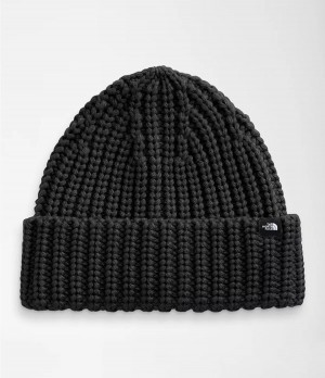 Pánské Beanies The North Face Chunky-Knit Watchman Černé | KHRYCMS-84