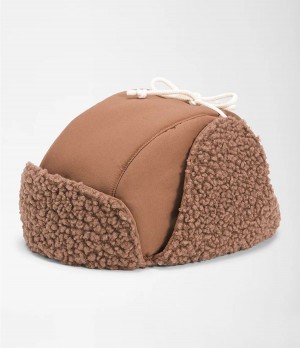 Pánské Beanies The North Face Recycled Ridge Fleece Trapper Hnědé | WLVRSDH-82