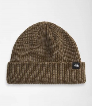 Pánské Beanies The North Face Short Fisherman Olivy Zelené | ZRITBFP-96