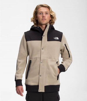 Pánské Fleece Bundy The North Face Highrail Fleece Béžový | JWZYHPR-04