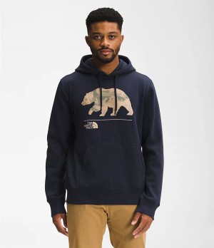 Pánské Hoodies The North Face Bearscape Pullover Tmavě Blankyt | MLHGVRT-87