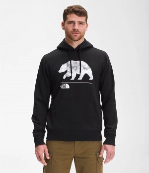 Pánské Hoodies The North Face Bearscape Pullover Černé | LVHXNAW-32
