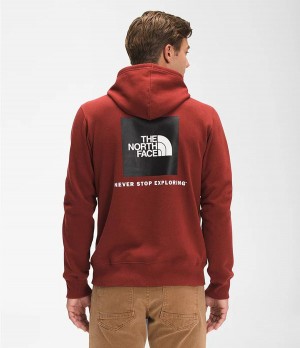 Pánské Hoodies The North Face Box Nse Pullover Červené | WPFQZDG-61