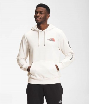 Pánské Hoodies The North Face Logo Play Bílé | CUQKLPD-50