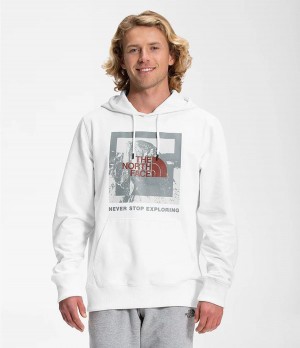 Pánské Hoodies The North Face Recycled Climb Graphic Bílé | THBLKMG-87