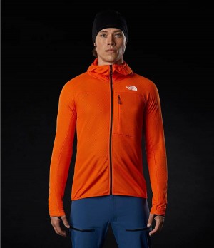 Pánské Hoodies The North Face Summit L2 Futurefleece Full Zip Oranžové | HCWQSEI-23