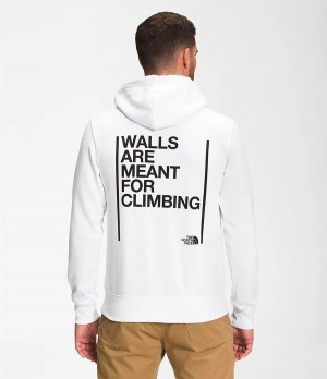 Pánské Hoodies The North Face Walls Pullover Bílé | XCYNLGW-30