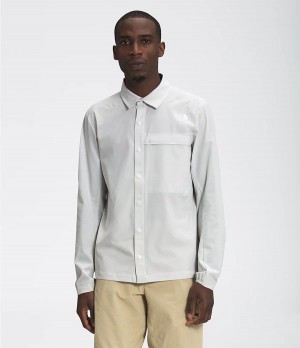 Pánské Košile The North Face First Trail Long Sleeve Šedé | OBYPFSJ-58