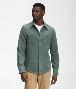 Pánské Košile The North Face Valley Twill Flannel Zelene | WMZAVJG-81