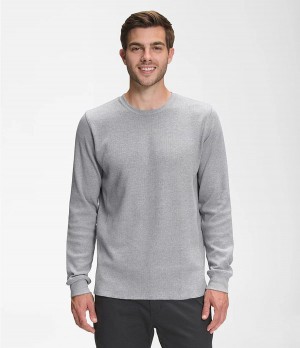 Pánské Mikiny The North Face All-Season Waffle Thermal Světle Šedé | ZXMRBFH-78
