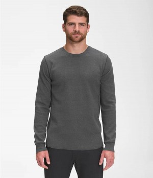 Pánské Mikiny The North Face All-Season Waffle Thermal Tmavě Šedé | AEUFDQJ-94