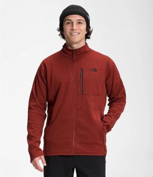 Pánské Mikiny The North Face Canyonlands Full Zip Červené | JXZMBGO-16
