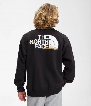 Pánské Mikiny The North Face Coordinates Crew Černé | KLHXGZB-91
