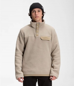 Pánské Mikiny The North Face Cragmont ¼ Snap Pullover Hnědé | GDLZIBY-19