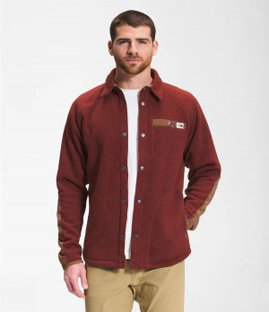 Pánské Mikiny The North Face Gordon Lyons Shacket Červené | WAEFQJR-04