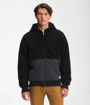 Pánské Mikiny The North Face Ridge Fleece Full Zip Černé | UQVEJBG-73