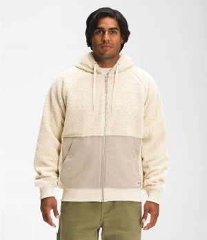 Pánské Mikiny The North Face Ridge Fleece Full Zip Bílé | HMJQKTP-09