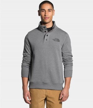 Pánské Mikiny The North Face Snap Fleece Pullover Šedé | EJDOPVF-80