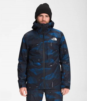 Pánské Péřové Bundy The North Face Thermoball Eco Snow Triclimate® Tmavě Blankyt | MILWZEU-95