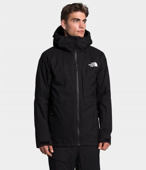 Pánské Péřové Bundy The North Face Thermoball Eco Snow Triclimate® Černé | GSEIJLO-53