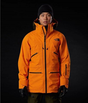 Pánské Rainwear The North Face Brigandine Futurelight Oranžové | BIZFKXE-47