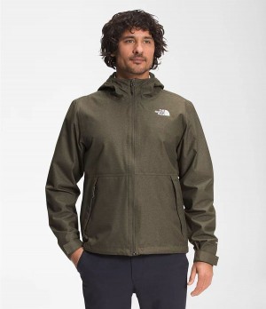 Pánské Rainwear The North Face Printed Novelty Millerton Olivy Zelené | UFQADOT-13