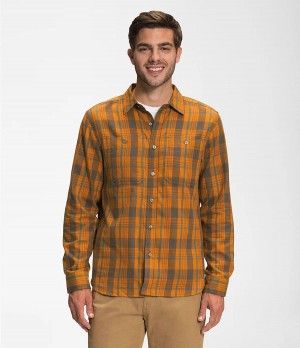 Pánské T-Shirts The North Face Arroyo Lw Flannel Žluté | IKPTASY-13