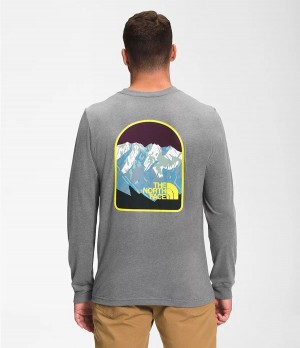 Pánské T-Shirts The North Face Long Sleeve Parks Šedé | EIWVBHL-31