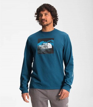 Pánské T-Shirts The North Face Long Sleeve Logo Play Blankyt | VTOMKDB-85