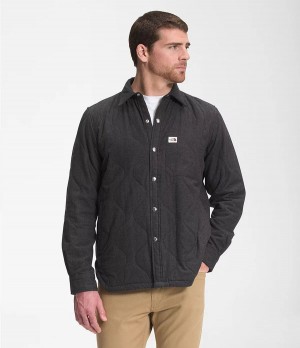Pánské T-Shirts The North Face Quilted Overshirt Černé | SIETPNM-39