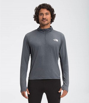 Pánské T-Shirts The North Face Riseway 1/2 Zip Šedé | DIPGYWZ-96