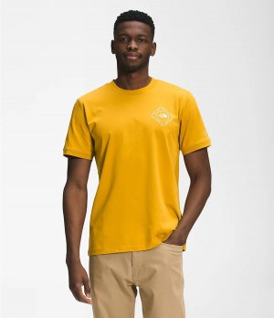 Pánské T-Shirts The North Face Short Sleeve Himalayan Bottle Source Žluté | CEGSXVM-92