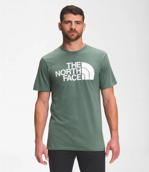 Pánské T-Shirts The North Face Short Sleeve Half Dome Zelene | DYXVOCG-84