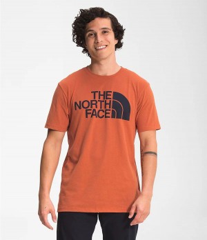 Pánské T-Shirts The North Face Short Sleeve Half Dome Oranžové | PSBTYOV-53