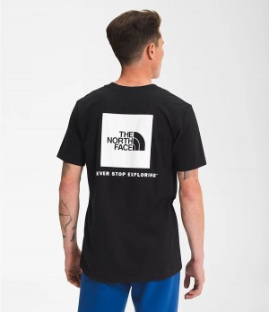 Pánské T-Shirts The North Face Short Sleeve Box Nse Černé | CBDSIKT-10