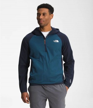 Pánské T-Shirts The North Face Tekware® Futurefleece Mix Tmavě Blankyt | TUMHKAQ-91