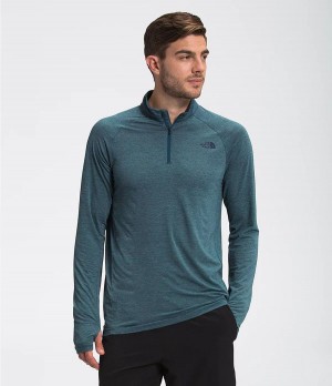 Pánské T-Shirts The North Face Wander ¼ Zip Blankyt | COARLUZ-31