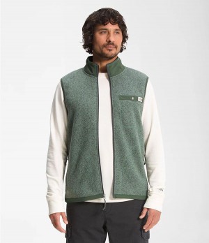 Pánské Vests The North Face Gordon Lyons Full Zip Zelene | LRIWEPO-37