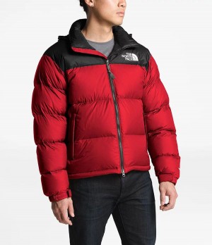 Pánské Zateplené Bundy The North Face 1996 Retro Nuptse Červené | LZHYMWD-83