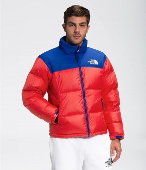 Pánské Zateplené Bundy The North Face 1996 Retro Nuptse Červené | CYQFTMN-97