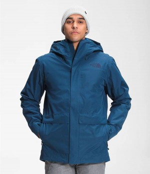 Pánské Zateplené Bundy The North Face Clement Triclimate® Blankyt | QIBXTKR-50