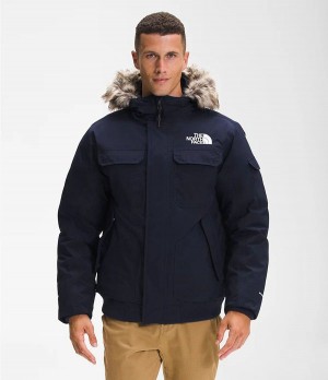 Pánské Zateplené Bundy The North Face Gotham Iii Tmavě Blankyt | IYEFQZJ-83