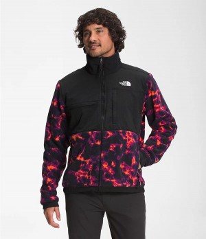Pánské Zimní Bundy The North Face Printed Denali 2 Černé | WCVKBXH-13