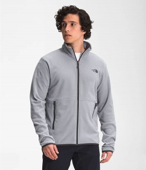 Pánské Zimní Bundy The North Face Tka Glacier Full Zip Šedé | KEURMWT-78