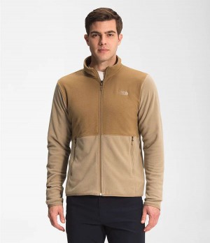 Pánské Zimní Bundy The North Face Tka Glacier Full Zip Hnědé | ZAIYSLV-92