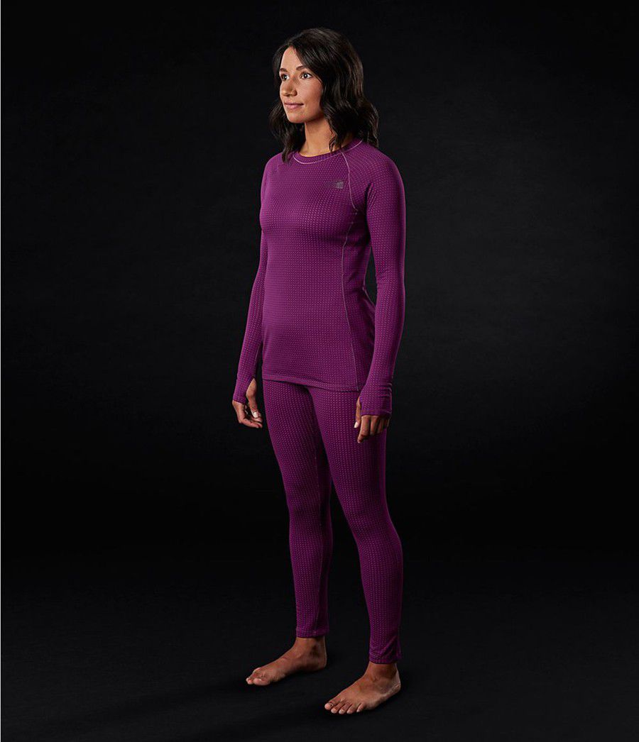 Dámské Baselayers The North Face Dotknit Crew Fialové | WSCXTVG-74