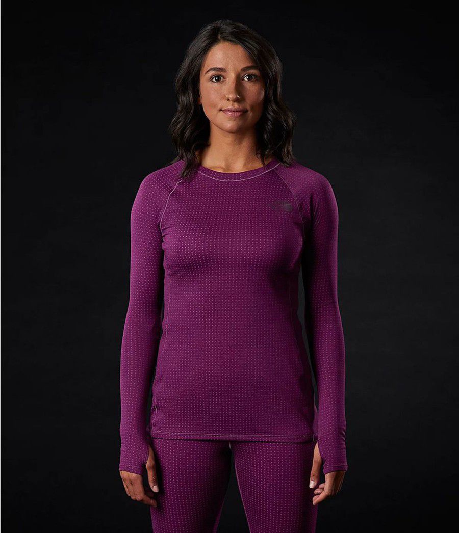 Dámské Baselayers The North Face Dotknit Crew Fialové | WSCXTVG-74